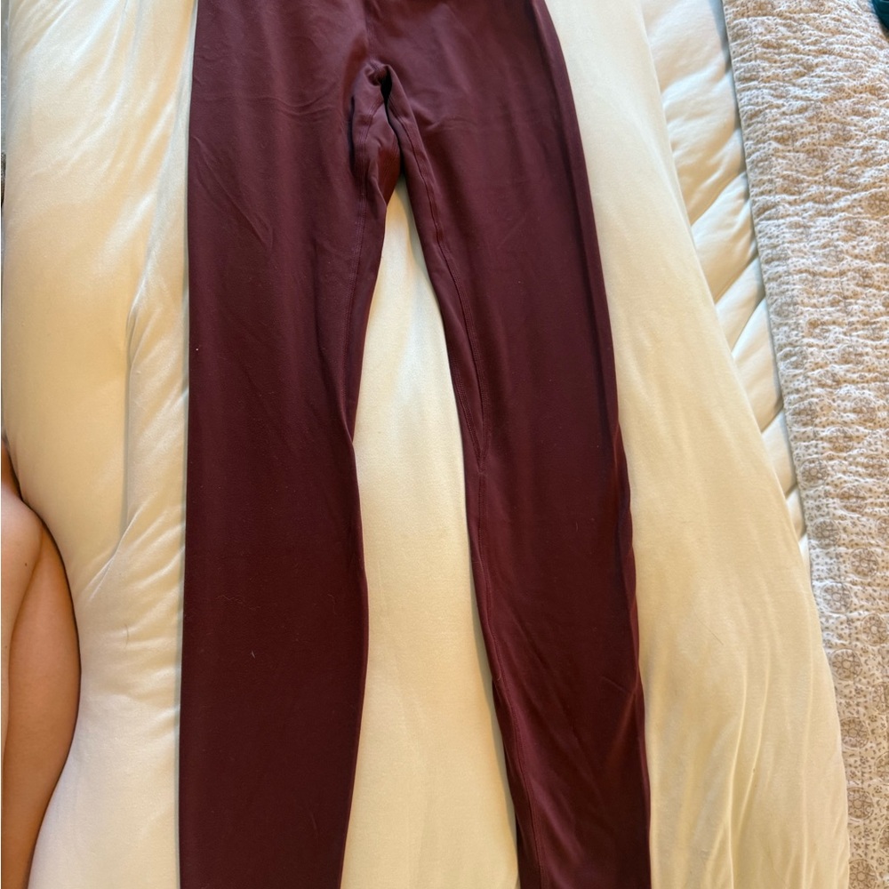 lululemon athletica Women's Burgundy Leggings